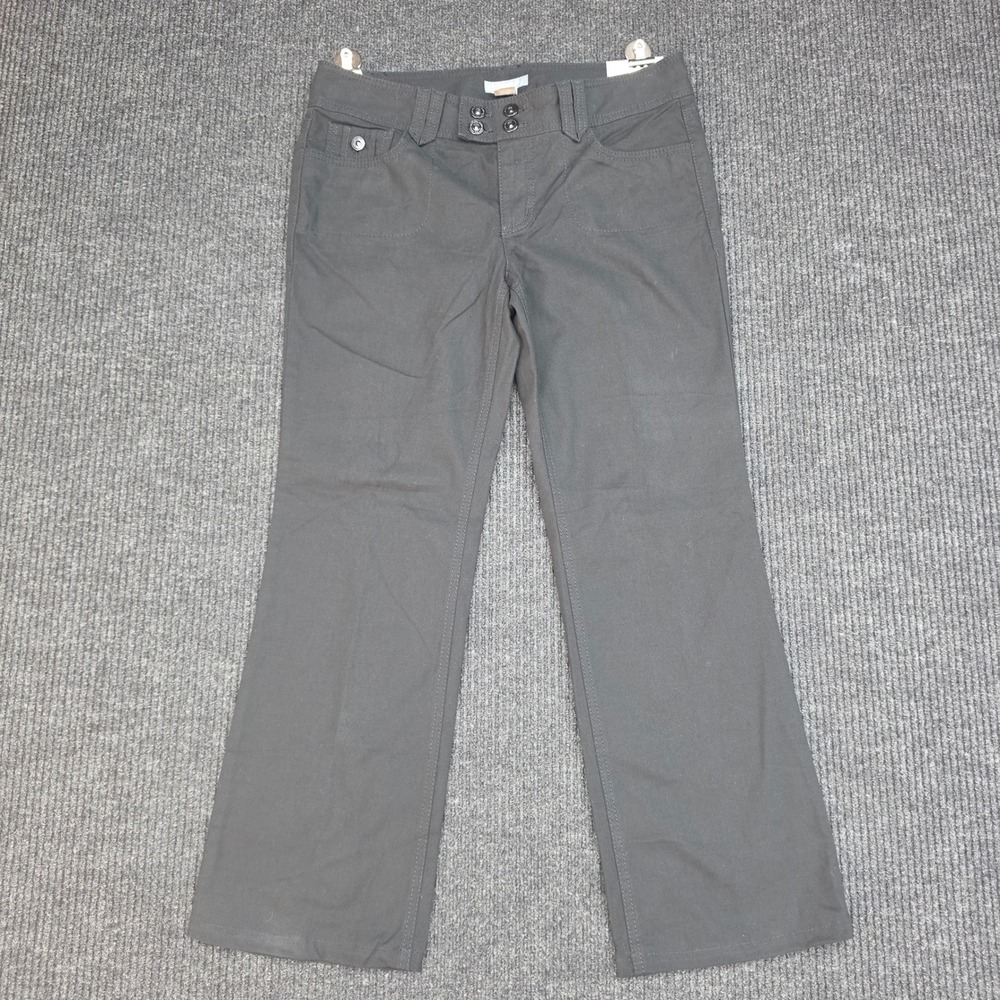 NWT Ann Taylor Petites Lindsay Black Stretch Bootcut Pants 6P Low Rise